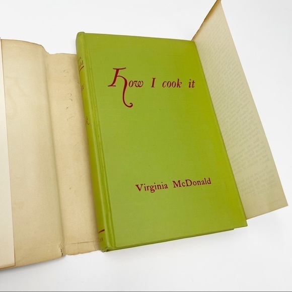 Vintage HOW I COOK IT By Virginia McDonald 1949 Hardcover - Picture 6 of 12